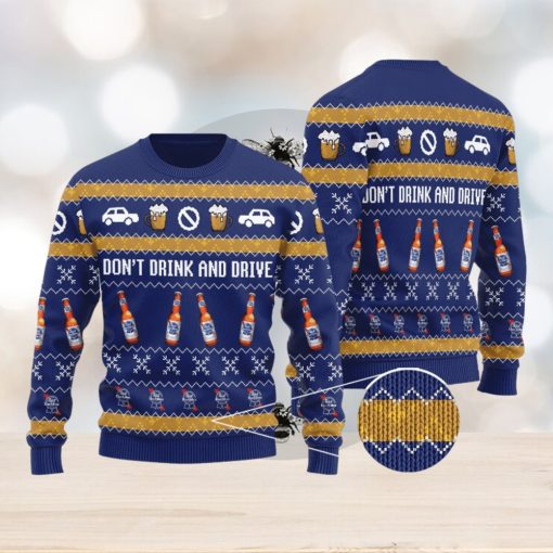 Pabst Blue Ribbon Don’t Drink And Drive Knitted 3D Sweater Gift For Xmas