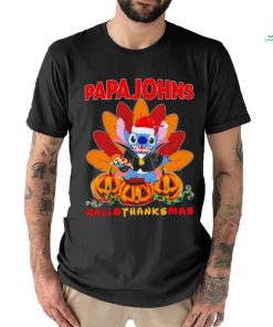Papa John’s Pizza Santa Stitch Hallothanksmas shirt