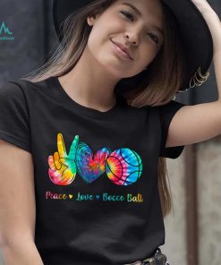 Peace Love Bocce Ball Tie Dye T Shirt