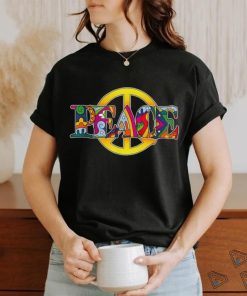 Peace Sign World Love Hippies Psychedelic Trip Trippy 70s T Shirt