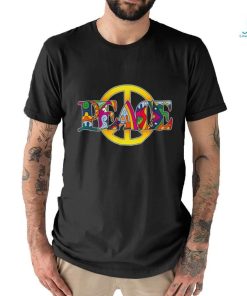 Peace Sign World Love Hippies Psychedelic Trip Trippy 70s T Shirt