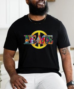 Peace Sign World Love Hippies Psychedelic Trip Trippy 70s T Shirt
