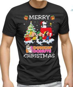 Peanuts Characters Dunkin’ Donuts Merry Christmas Shirt