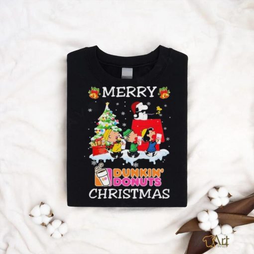 Peanuts Characters Dunkin’ Donuts Merry Christmas Shirt