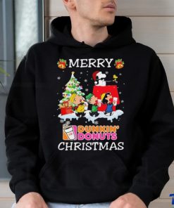 Peanuts Characters Dunkin’ Donuts Merry Christmas Shirt