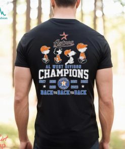 Peanuts Characters Houston Astros AL West Division Champions Back To Back To Back Shirt