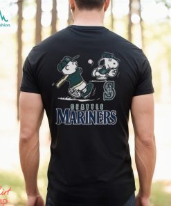 Peanuts Charlie Brown And Snoopy Playing Baseball Seattle Mariners
