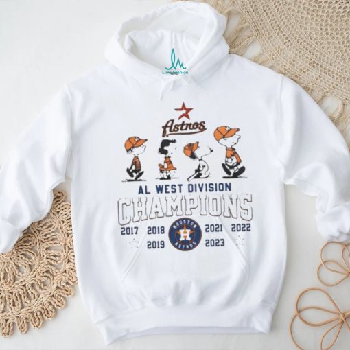 Peanuts Snoopy And Friend Houston Astros 2017 2023 Al West Division Champions Shirt