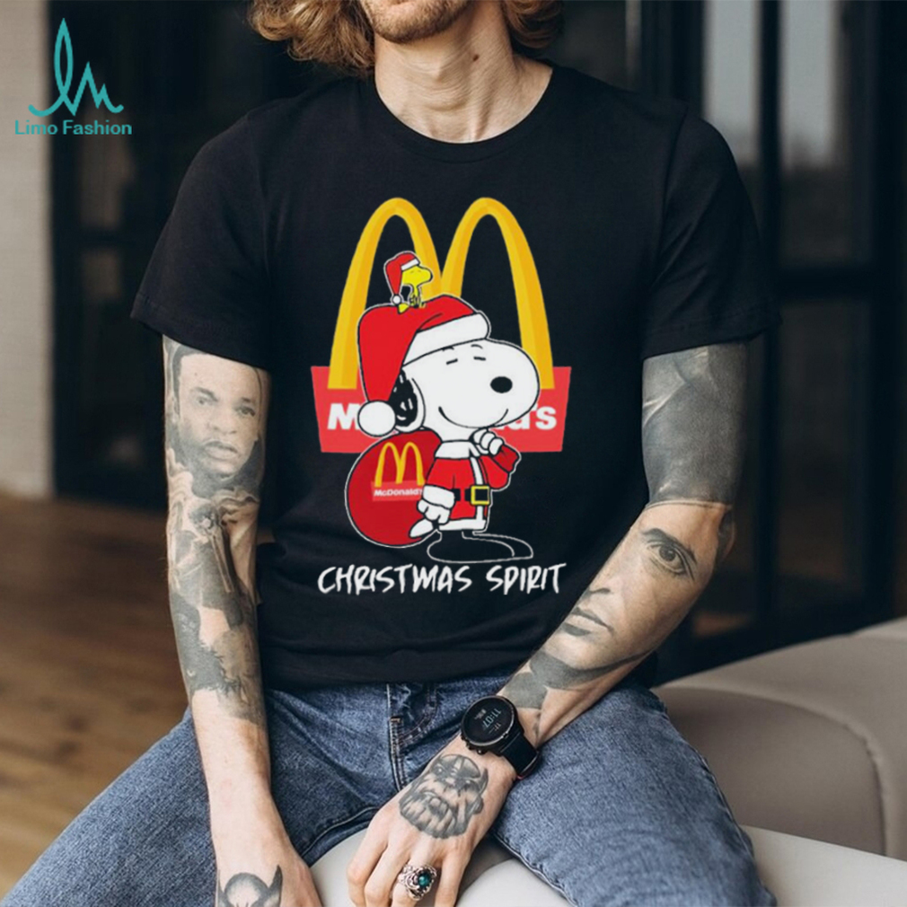 Peanuts Snoopy And Woodstock Mcdonald’s Christmas Spirit Shirt Peanuts Snoopy And Woodstock Mcdonald’s Christmas Spirit Shirt