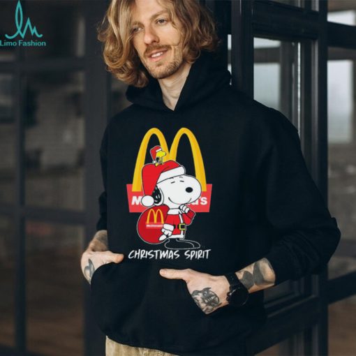 Peanuts Snoopy And Woodstock Mcdonald’s Christmas Spirit Shirt