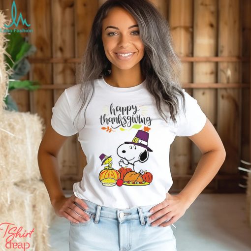 Peanuts Snoopy dog happy thanksgiving shirt