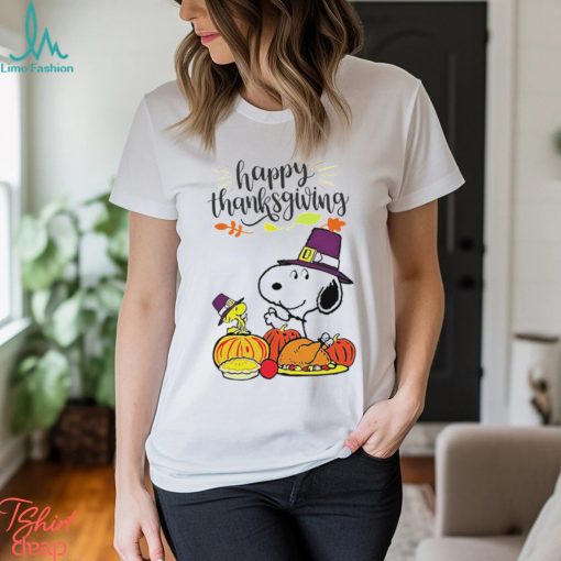 Peanuts Snoopy dog happy thanksgiving shirt