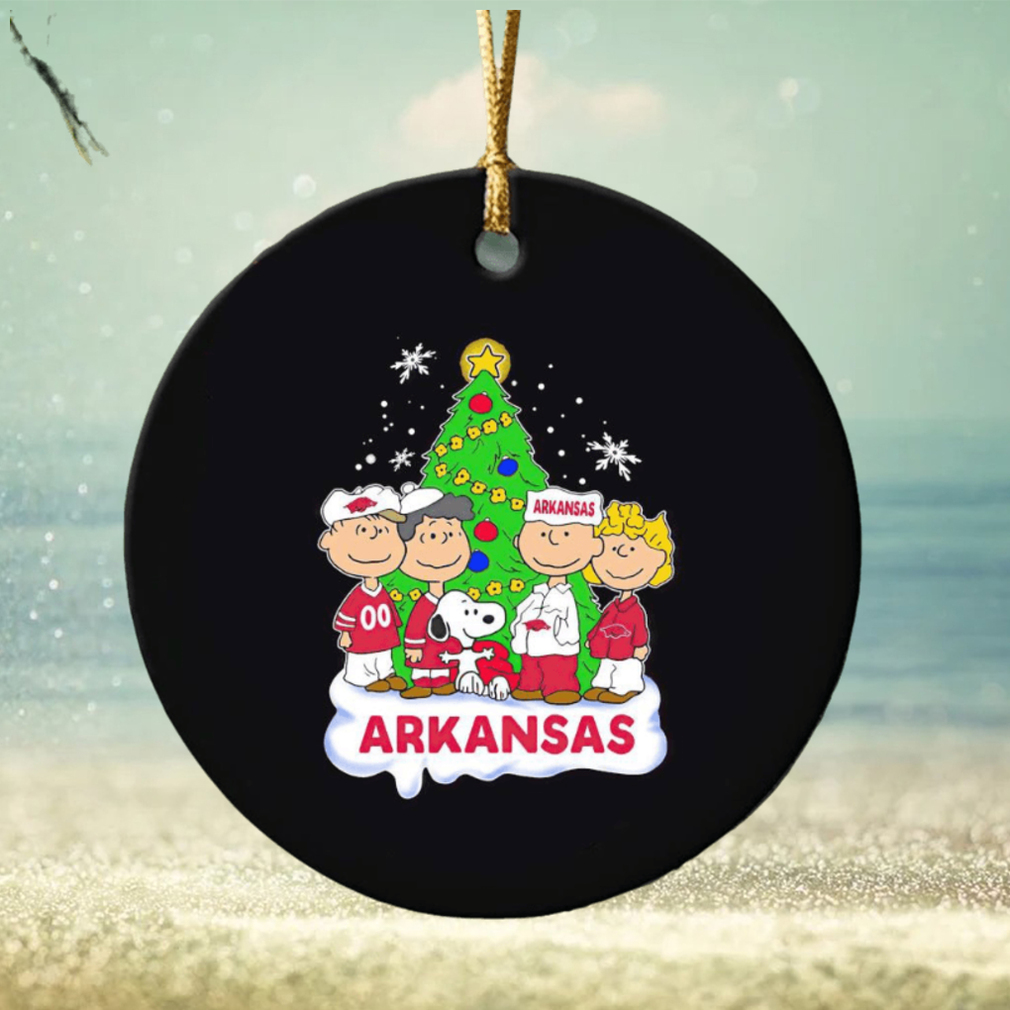 Peanuts characters Arkansas Christmas tree ornament Peanuts characters Arkansas Christmas tree ornament