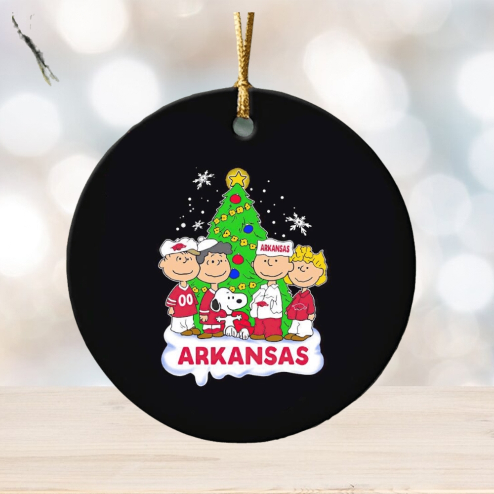 Peanuts characters Arkansas Christmas tree ornament Peanuts characters Arkansas Christmas tree ornament