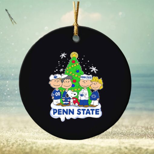Peanuts characters Penn State Christmas tree ornament