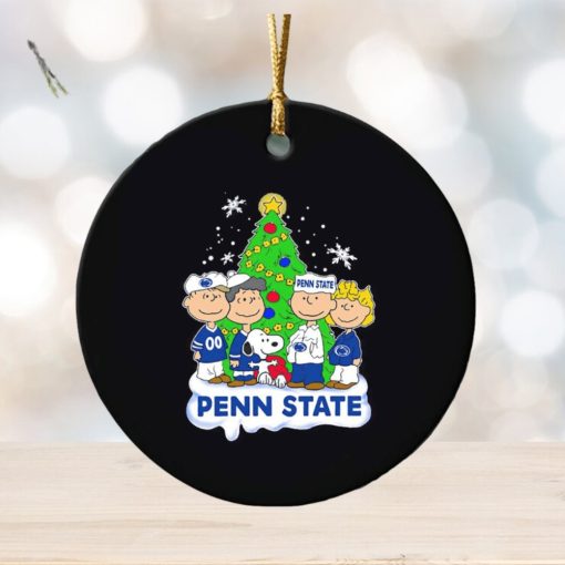 Peanuts characters Penn State Christmas tree ornament
