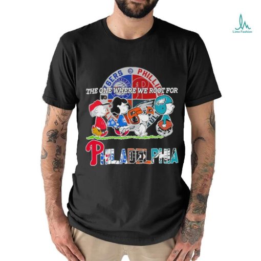 Peanuts the one where we root for Philadelphia shirt