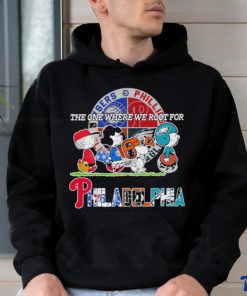 Peanuts the one where we root for Philadelphia shirt