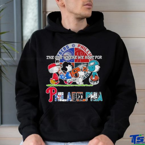 Peanuts the one where we root for Philadelphia shirt