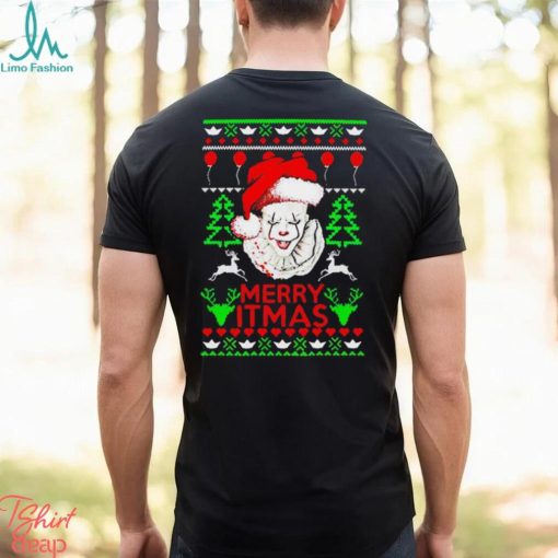 Pennywise Horror Merry litmas Christmas shirt