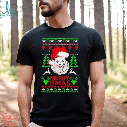 Pennywise Horror Merry litmas Christmas shirt