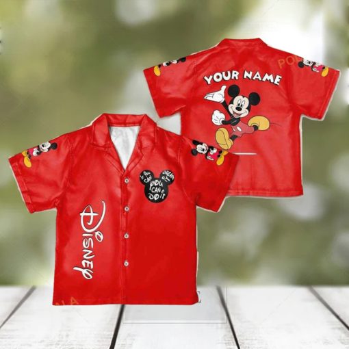 Personalize Name Vintage Disney Mickey If You Can Dream It You Can Do It Hawaiian Shirt