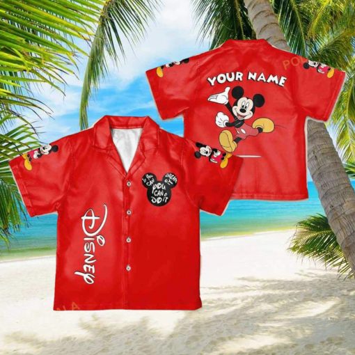 Personalize Name Vintage Disney Mickey If You Can Dream It You Can Do It Hawaiian Shirt