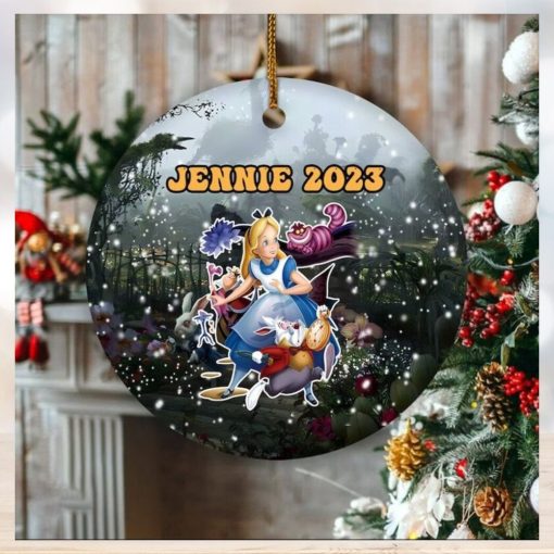 Personalized Alice In Wonderland Ornament, Alice In Wonderland Christmas