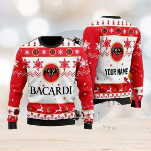 Personalized Bacardi Ugly Christmas Sweater