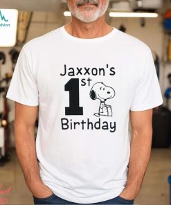 Personalized Beagle Snoopy inspired birthday onesie or t shirt. 1st 2nd birthday. Any birthday. Any name any age. Customized to your liking.