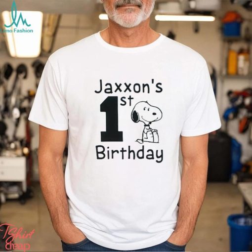 Personalized Beagle Snoopy inspired birthday onesie or t shirt. 1st 2nd birthday. Any birthday. Any name any age. Customized to your liking.