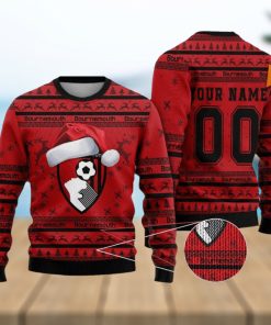 Personalized Bournemouth 3D Ugly Christmas Sweater