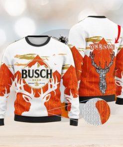 Personalized Busch Beer Ugly Christmas Sweater