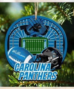 Personalized Carolina Panthers Ornament NFL Stadium Your Name