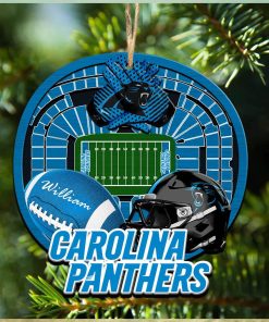 Personalized Carolina Panthers Ornament NFL Stadium Your Name