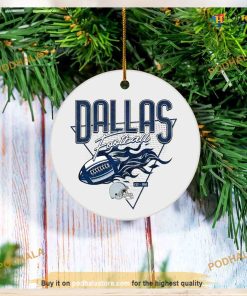 Personalized Dallas Football Christmas Ornament,