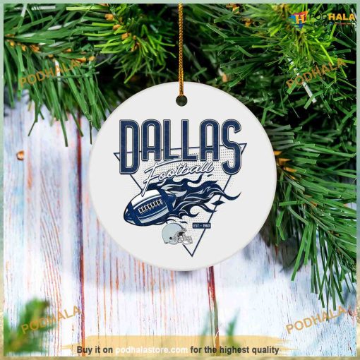 Personalized Dallas Football Christmas Ornament,