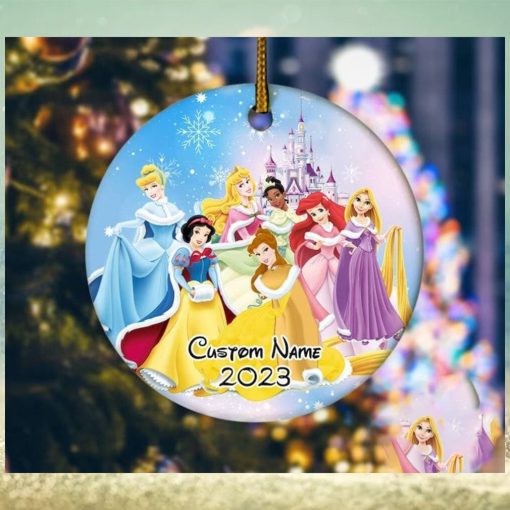 Personalized Disney Princess Ornament, Disney Xmas Ornament