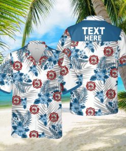 Personalized Fire Dept Hawaiian Aloha Shirts