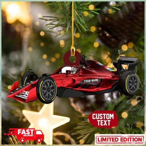 Personalized Formula 1 Car For Fans Christmas Tree Decorations Ornament