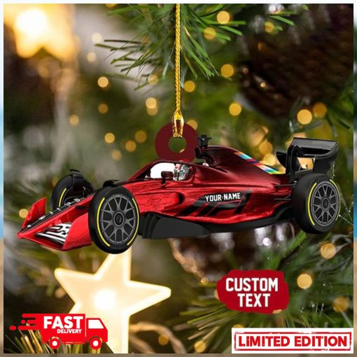 Personalized Formula 1 Car For Fans Christmas Tree Decorations Ornament