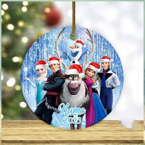 Personalized Frozen Ornament, Disney Princess Christmas Gift