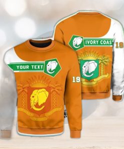 Personalized Ivory Coast Green Yellow 3D Sweater Community Logo Funny Gift For Men And Women Christmas Holiday