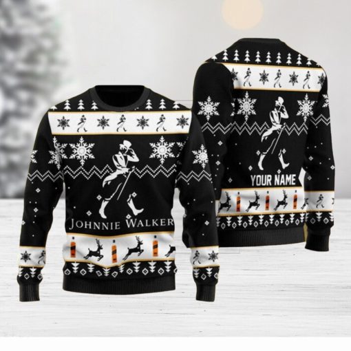 Personalized Johnnie Walker Ugly Christmas Sweater