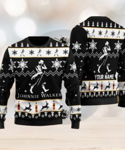 Personalized Johnnie Walker Ugly Christmas Sweater