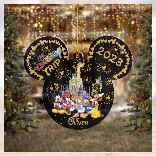 Personalized Magic Kingdom Ornament, First Disney Trip Ornament, Disneyland Trip Ornament, Disney Castle Ornament, Christmas Tree Ornament