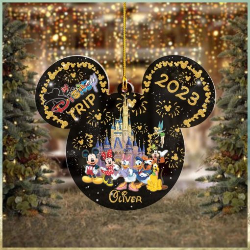 Personalized Magic Kingdom Ornament, First Disney Trip Ornament, Disneyland Trip Ornament, Disney Castle Ornament, Christmas Tree Ornament