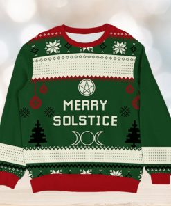 Personalized Merry Yule Witch Wicca Christmas Ugly Sweater