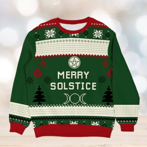 Personalized Merry Yule Witch Wicca Christmas Ugly Sweater