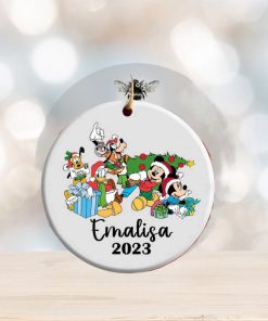 Personalized Mickey & Friends Christmas Ornament